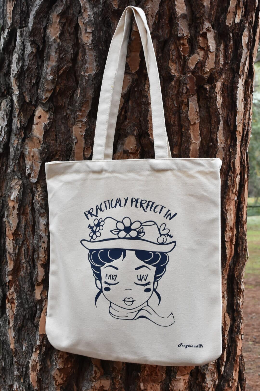 Pinguinadas | Tote bag Mary Poppins beige